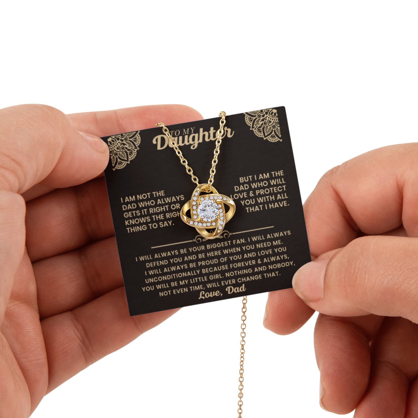 Christmas Gift for Daughter From Dad, to My Daughter Necklace, Women's Jewelry