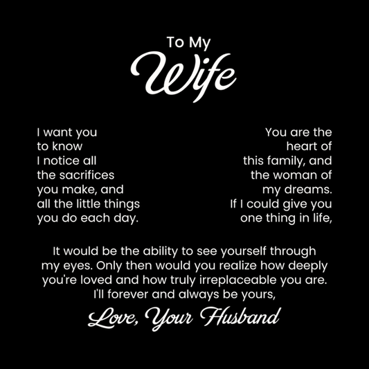 To My Beautiful Wife Necklace From Husband, Wife Gift Necklace For Women Necklace For Wife , Red Heart Rose Box