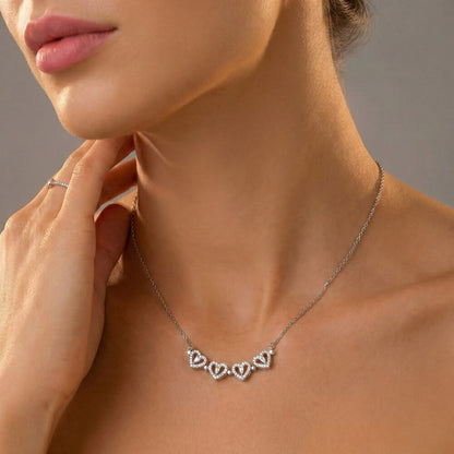 To My Bonus Daughter Magnetic Hearts Necklace – Meaningful Gift from Mom or Dad