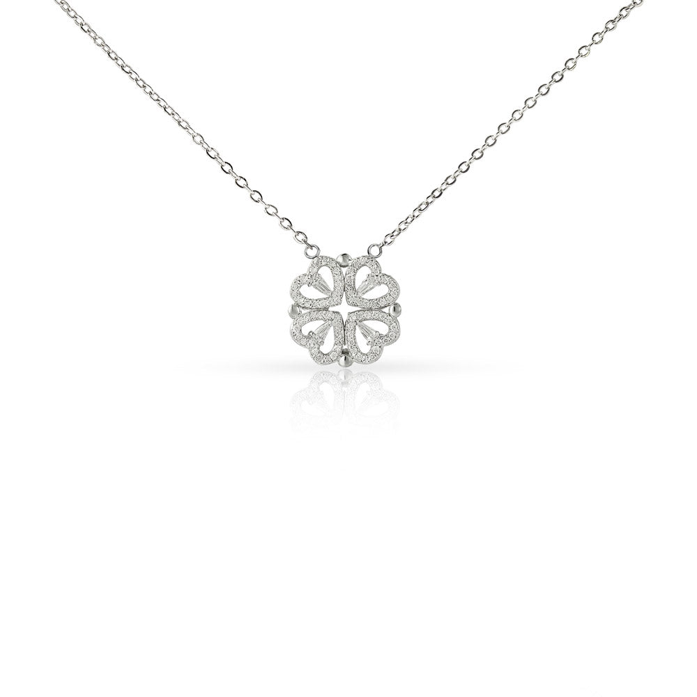 To My Bonus Daughter Necklace | Magnetic Hearts Necklace