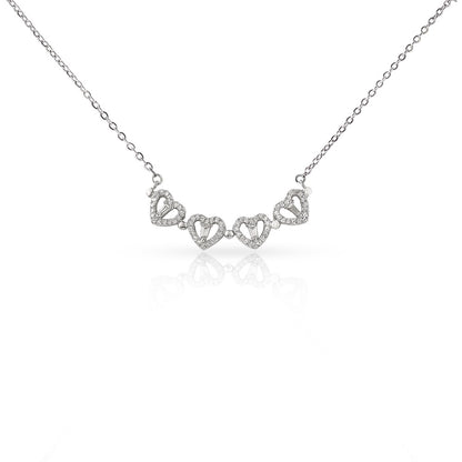 To My Bonus Daughter Necklace | Magnetic Hearts Necklace