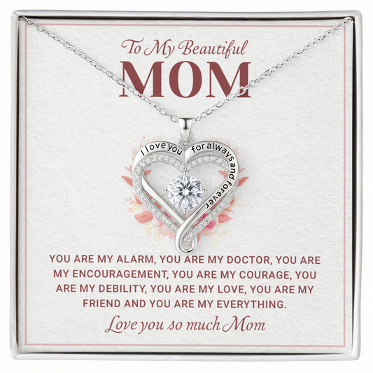To My Mom Necklace from Daughter | Meaningful Mother's Day 2026 Forever Love Gift From Son