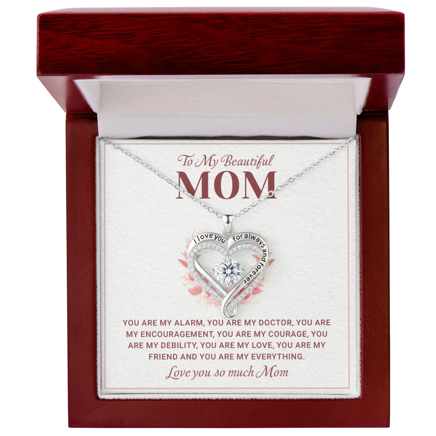To My Mom Necklace from Daughter | Meaningful Mother's Day 2026 Forever Love Gift From Son