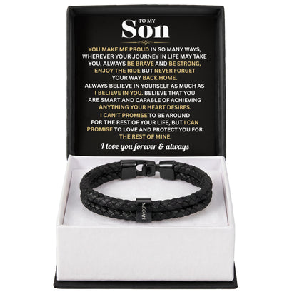 Mens Personalized Name Bracelet Gift For Son