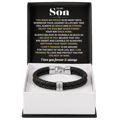 Mens Personalized Name Bracelet Gift For Son