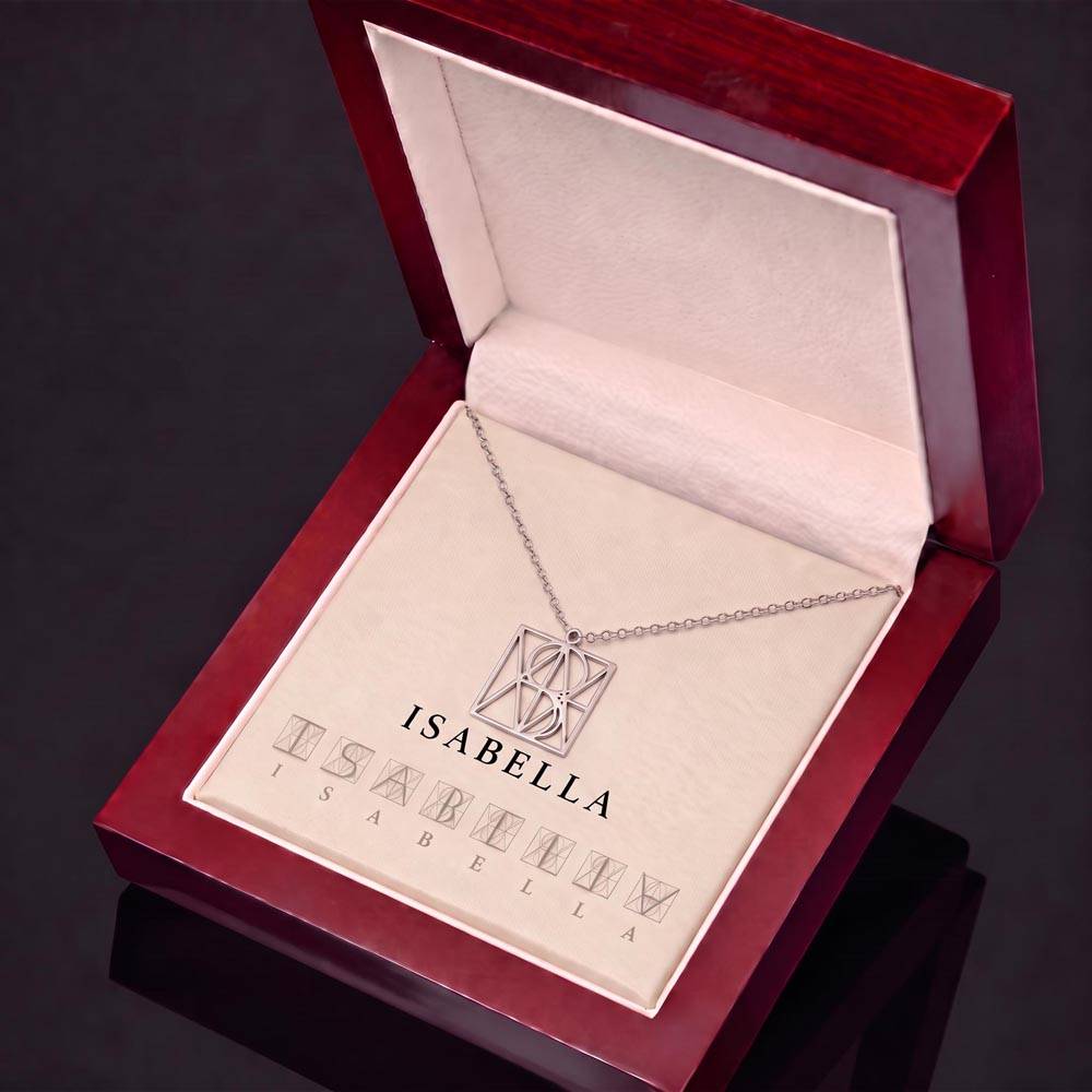 Personalized Name Logo Necklace: Custom Handmade Jewelry Gift