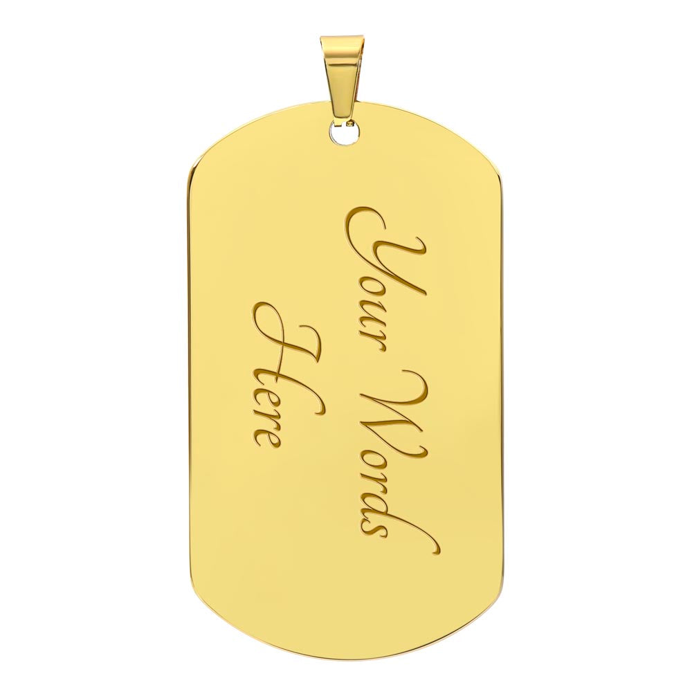 Personalized Memorial Dog Tag Keychain - Sympathy Gift for Wife