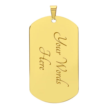 Personalized Memorial Dog Tag Keychain - Sympathy Gift for Wife