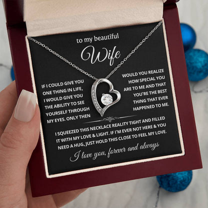 To My Wife Choice Forever Love Necklace, Valentine's Day Gift for Her
