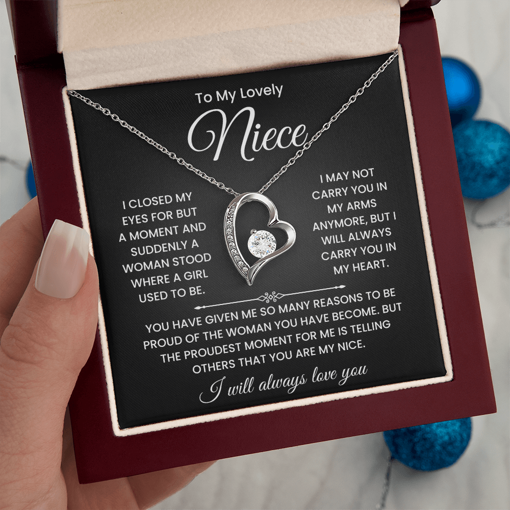 To My Lovely Niece Necklace – Inspirational Gift from Aunt