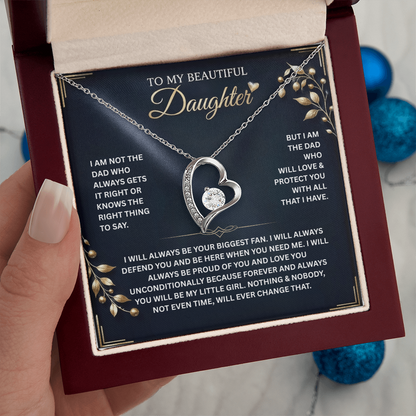 Daughter Jewelry Gift – Inspirational Necklace from Mom or Dad