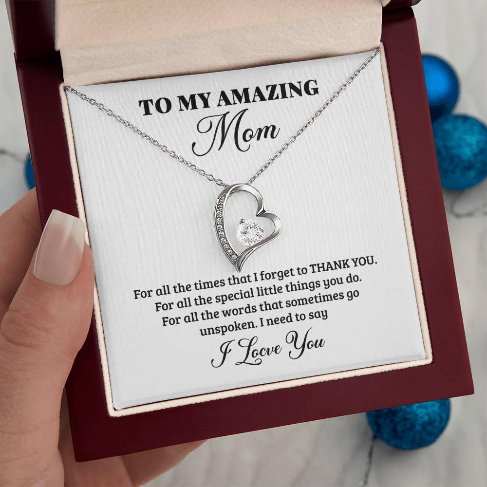 To My Mom Gift from Son | Best Selling Mother's Day 2026 Strength and Love Necklace