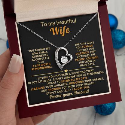 To My Wife I Love You Forever & Always Necklace - Gifts From Husband