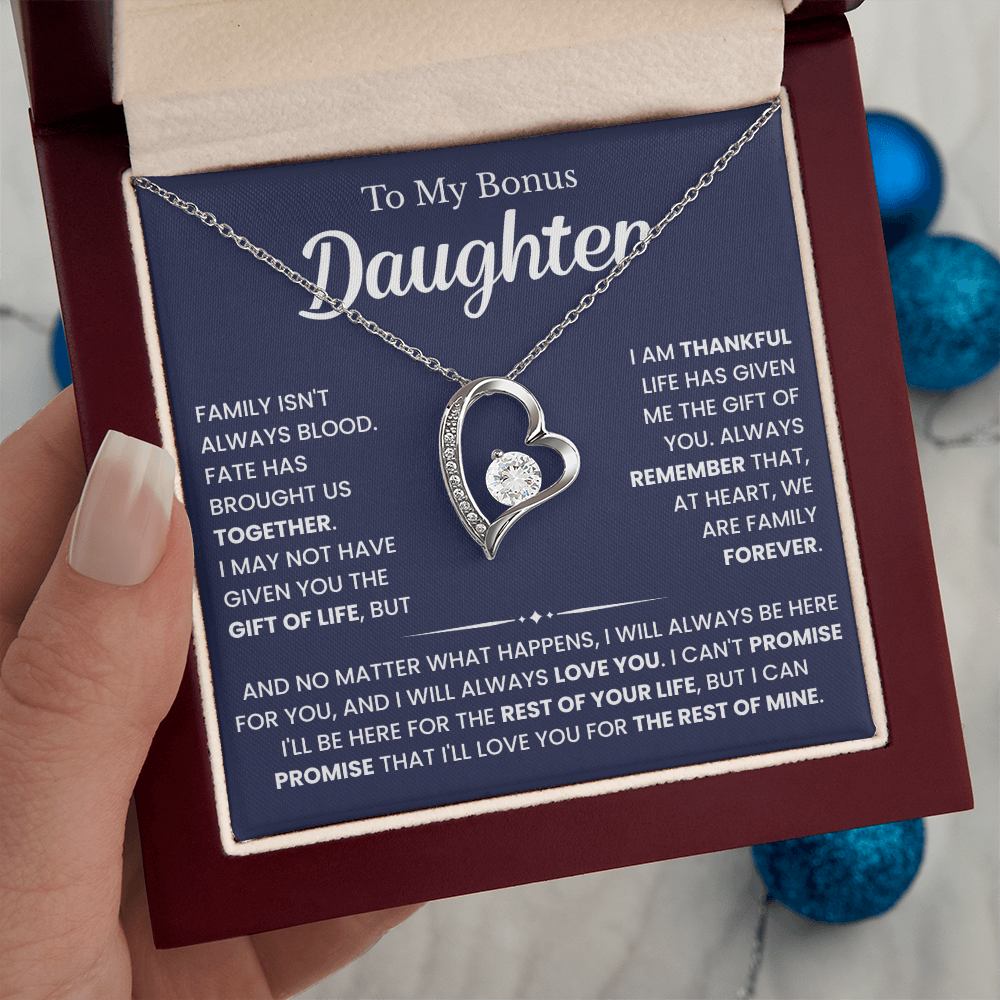 To My Beautiful Daughter-In-Law Necklace From Mommy, Perfect For Birthday, Christmas