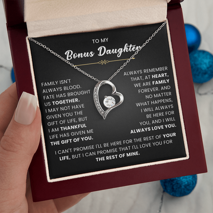 Bonus Daughter Gifts From Stepdad Stepmom With Heartfelt Message & Gift Box