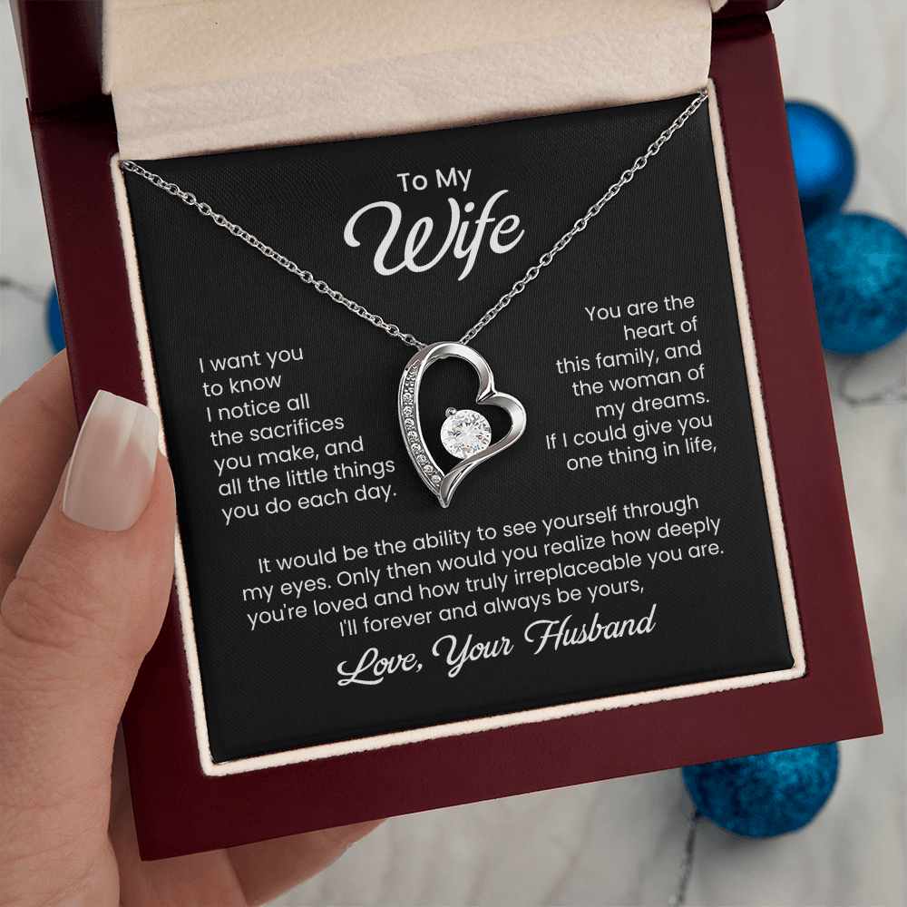 To My Wife Necklace From Husband, Wife Gift Necklace For Women Necklace For Wife , Birthday Gifts For Wife