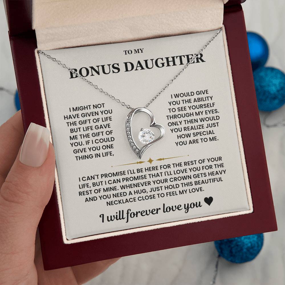 Bonus Daughter Gifts From Stepdad Stepmom With Heartfelt Message & Gift Box