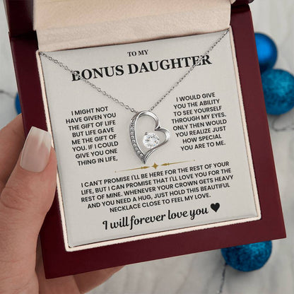 Bonus Daughter Gifts From Stepdad Stepmom With Heartfelt Message & Gift Box