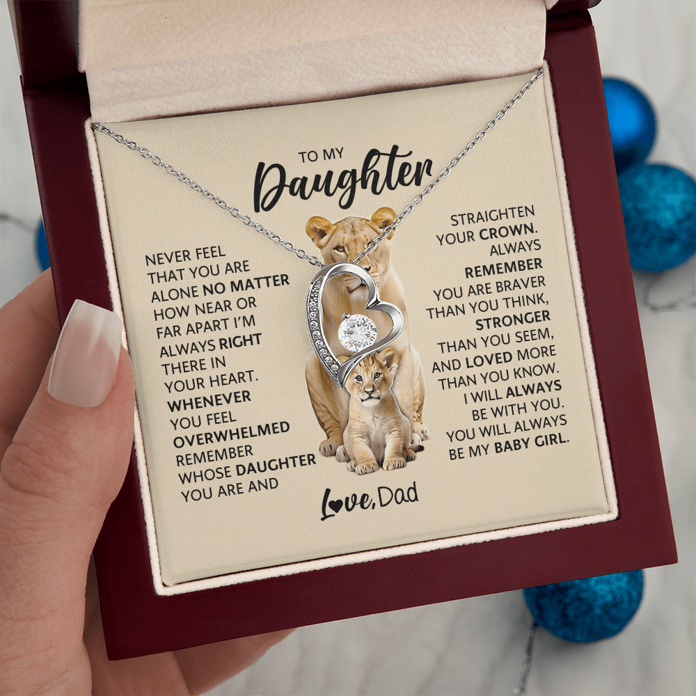 To My Adult Daughter Necklace | Meaningful Gift for Daughter from Dad