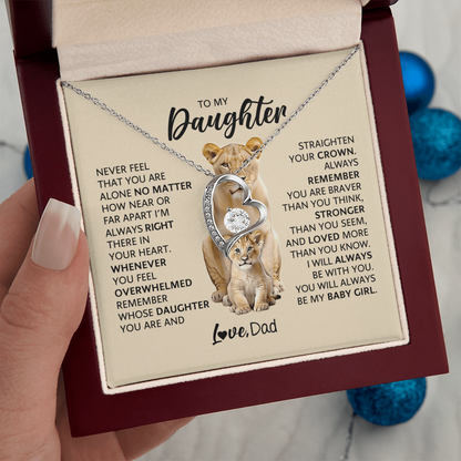 To My Adult Daughter Necklace | Meaningful Gift for Daughter from Dad