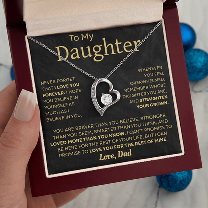 To My Daughter Necklace – Heartfelt Gift from Dad to Daughter