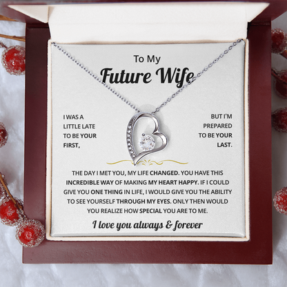To My Future Wife Necklace, Romantic Jewelry Valentine's Day Gift for Her