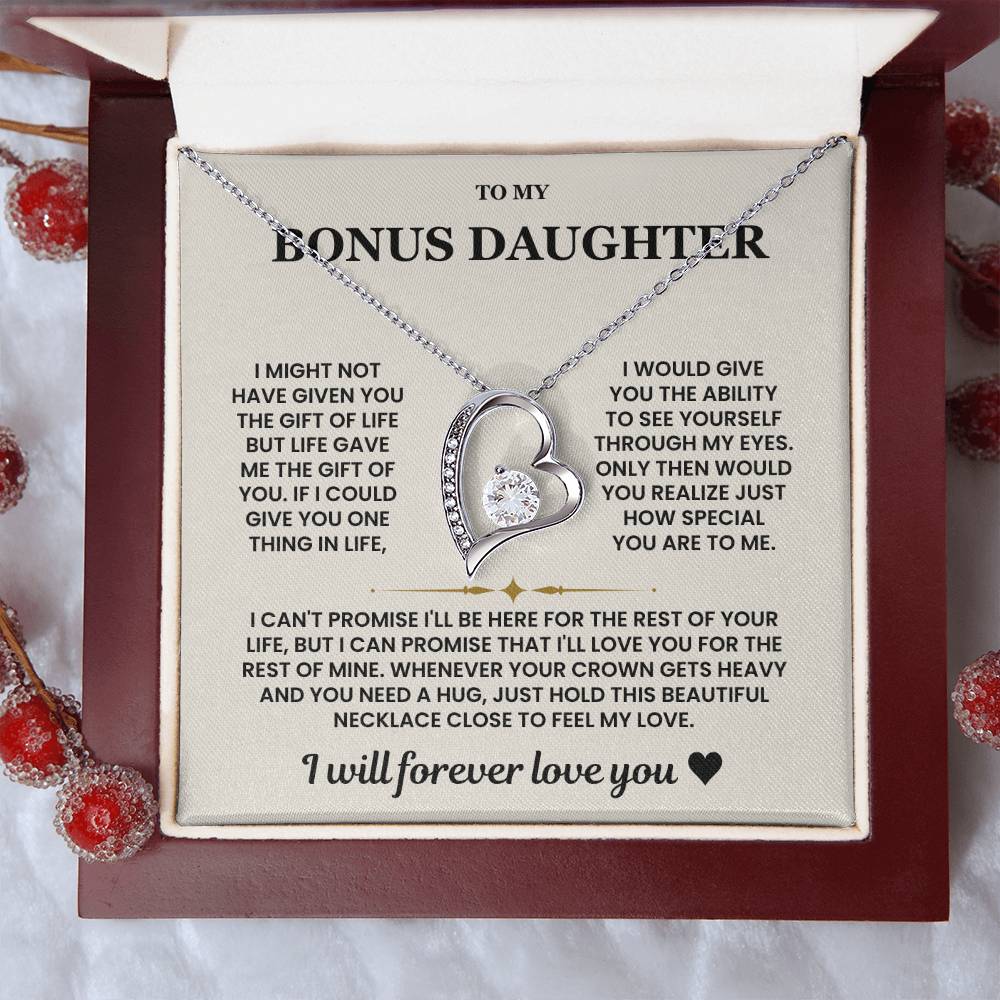Bonus Daughter Gifts From Stepdad Stepmom With Heartfelt Message & Gift Box