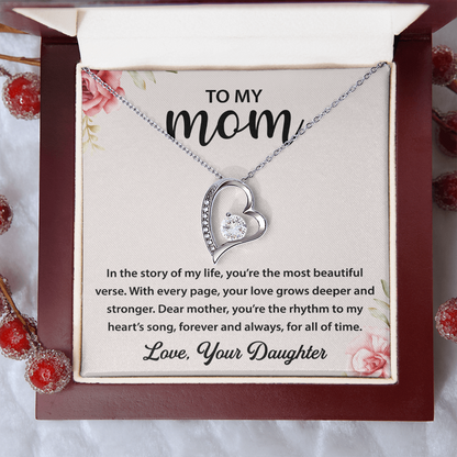 To My Mom - You're My Universe - Love Knot Necklace