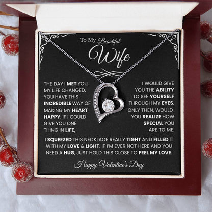 Gifts For Wife on Valentines Day, To My Beautiful Soulmate Necklace