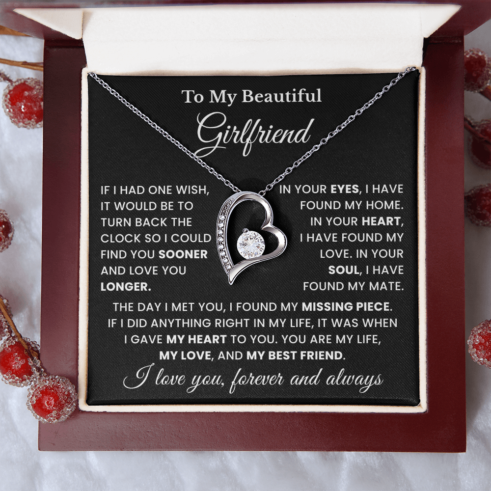 To My Girlfriend Gift Necklace From Boyfriend, Husband Meaningful Gift For Her, Jewelry For Women