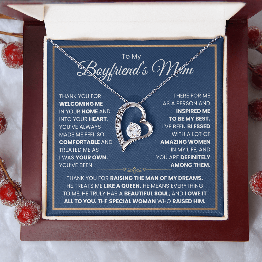 To My Boyfriends Mom Necklace - Forever Love Jewelry