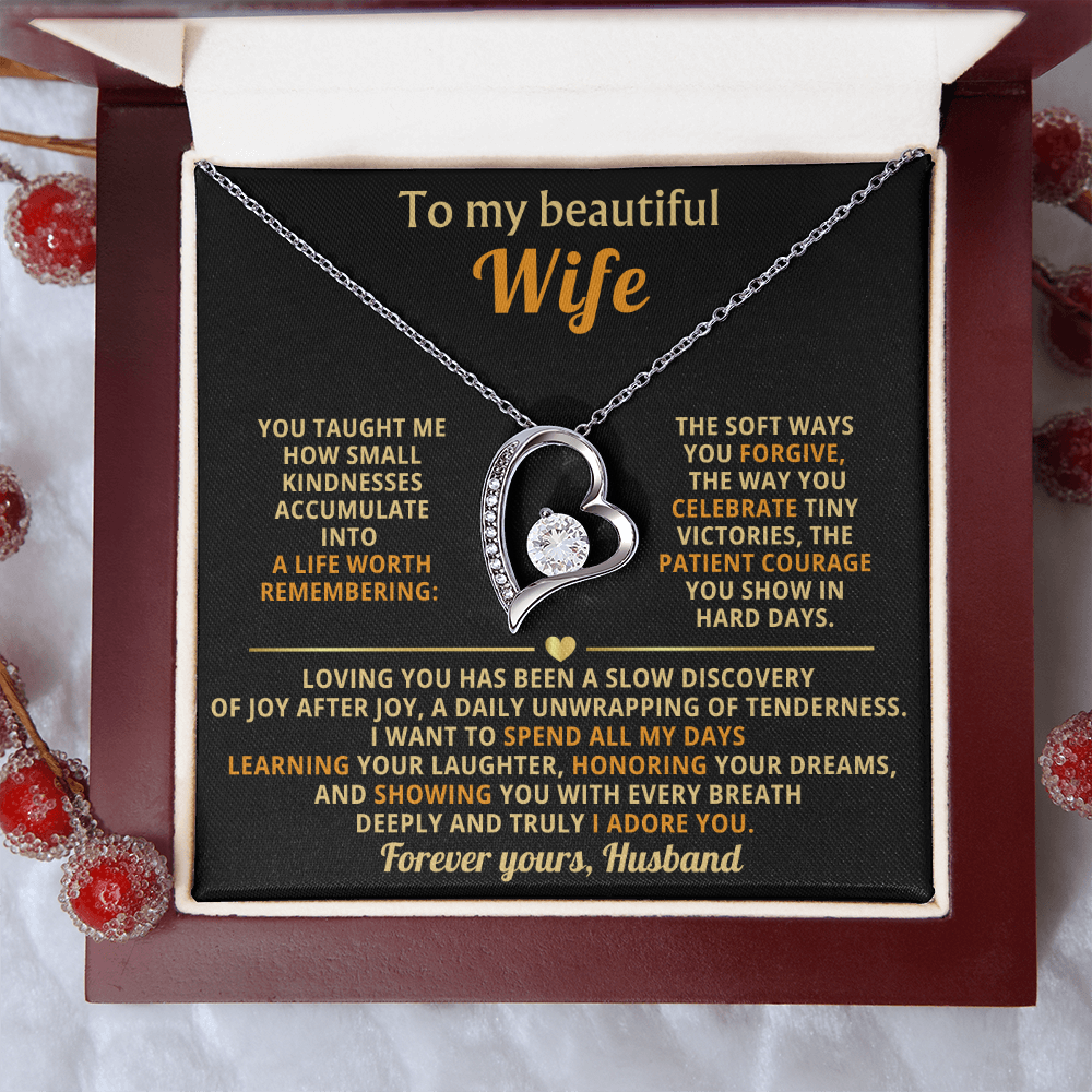 To My Wife I Love You Forever & Always Necklace - Gifts From Husband