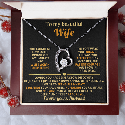 To My Wife I Love You Forever & Always Necklace - Gifts From Husband