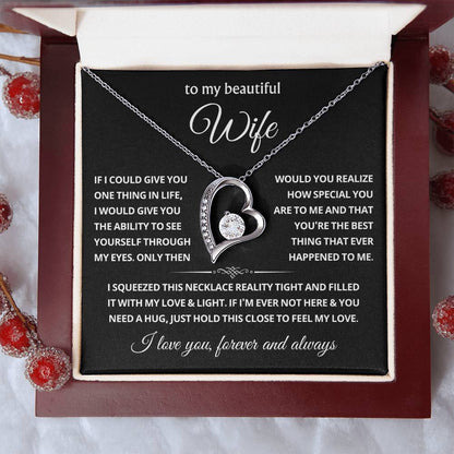 To My Wife Choice Forever Love Necklace, Valentine's Day Gift for Her