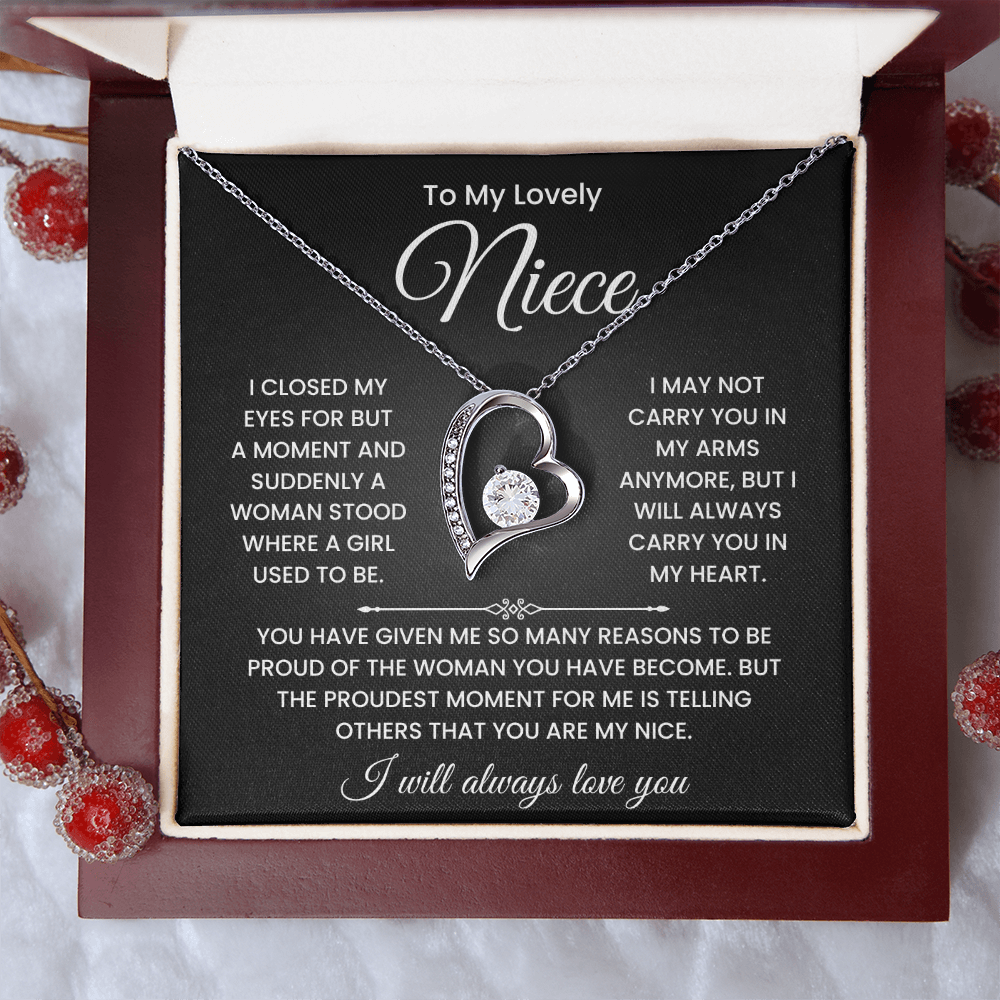 To My Lovely Niece Necklace – Inspirational Gift from Aunt