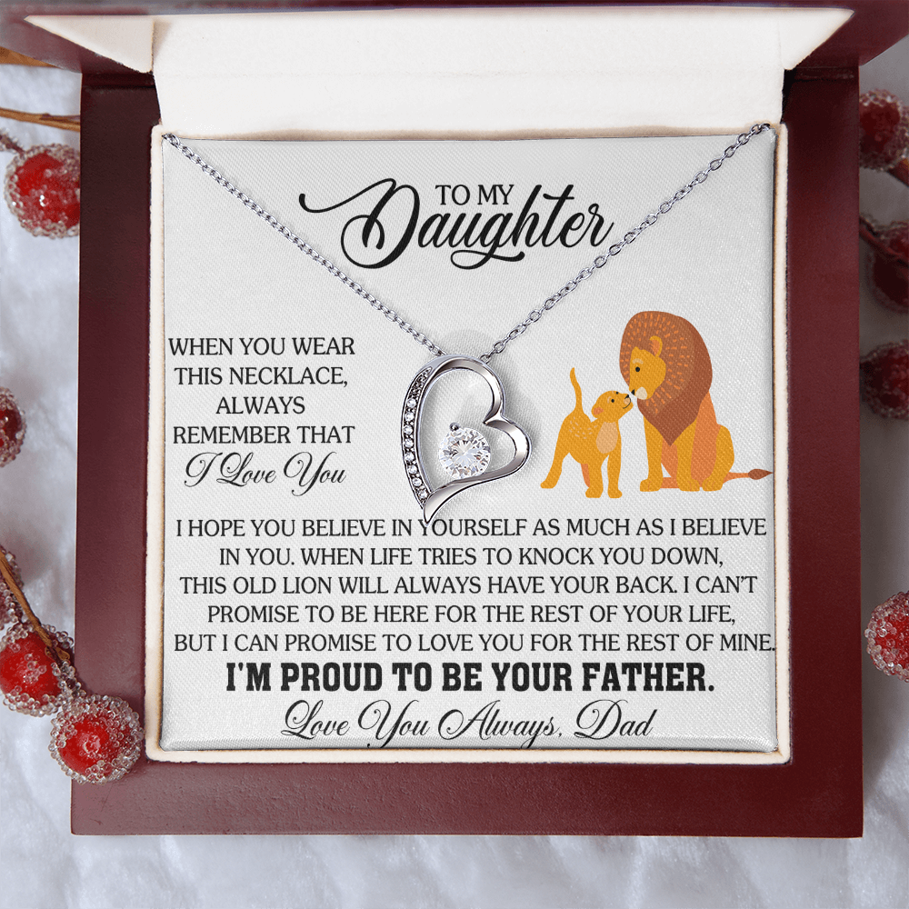 To My Daughter - You Have My Heart - Forever Love Necklace