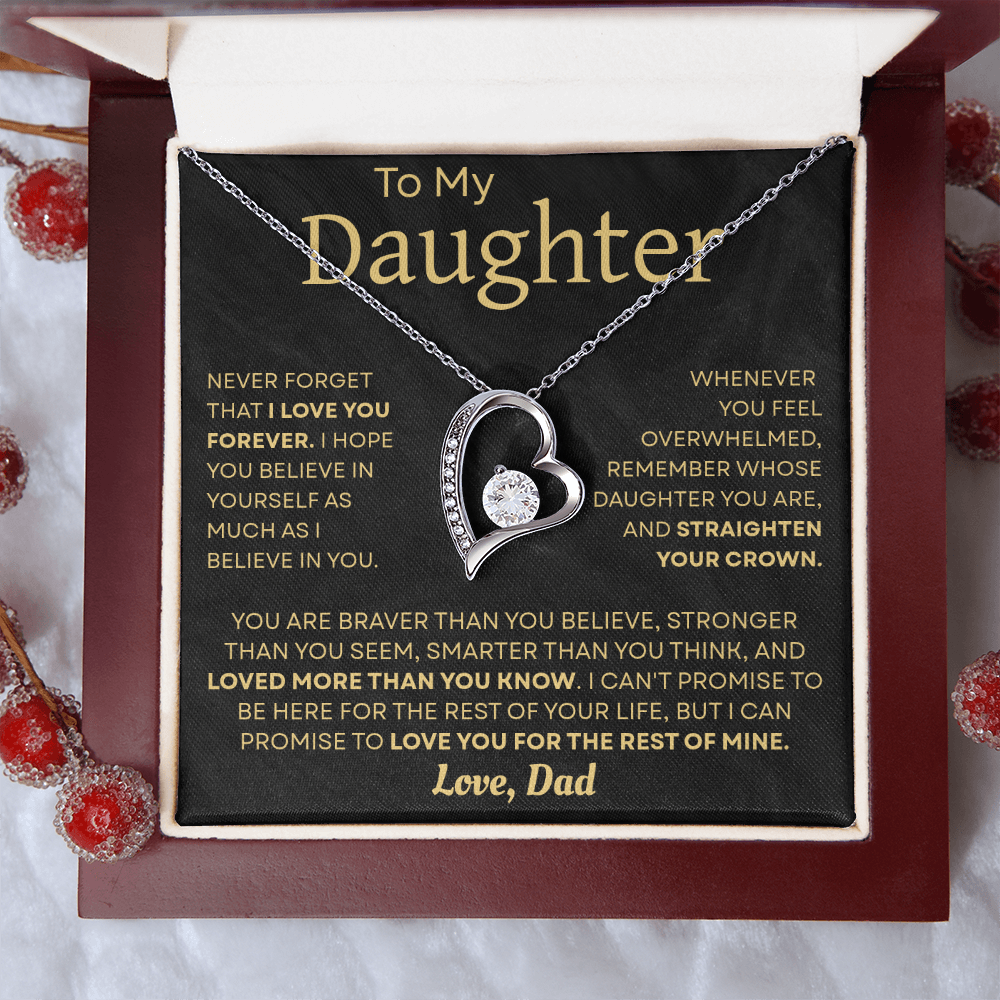 To My Daughter Necklace – Heartfelt Gift from Dad to Daughter