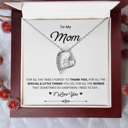 To My Mom Necklace from Daughter | Meaningful 2026 Forever Love Gift