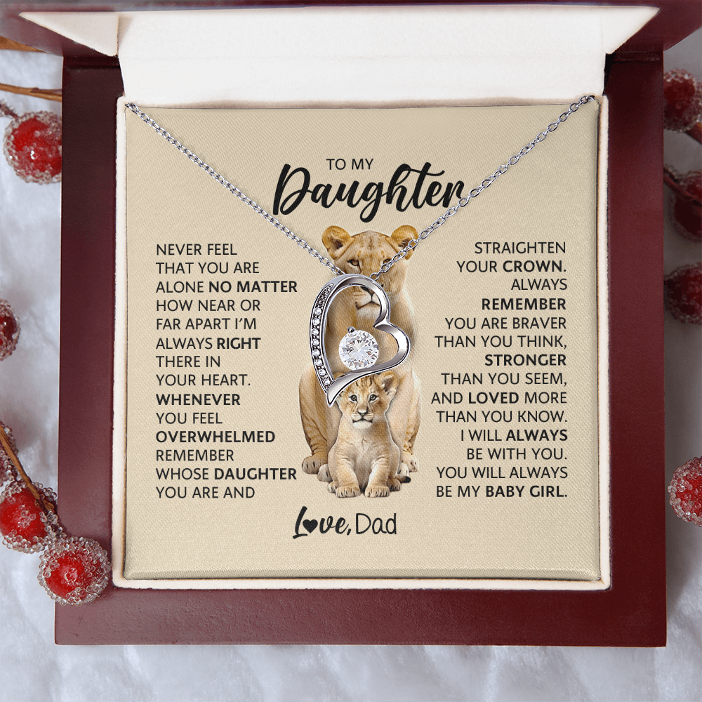 To My Adult Daughter Necklace | Meaningful Gift for Daughter from Dad