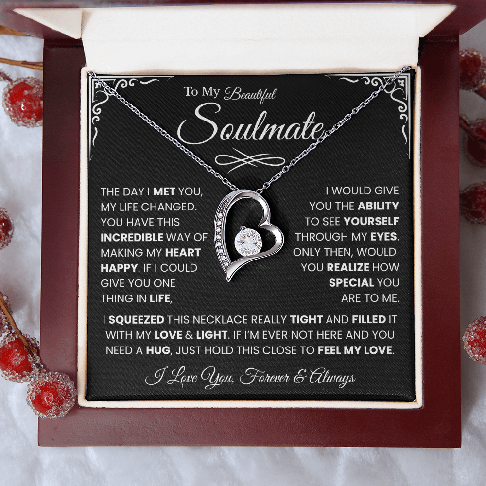 My Wife Necklace From Husband, Gifts for Fiancee Women, Soulmate Gifts for Her
