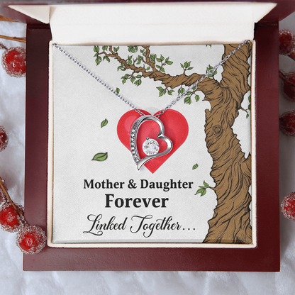 To My Beautiful Mom - You're My Universe! Forever Love Necklace