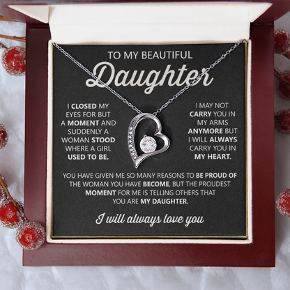 To My Daughter Necklace – Heartfelt Gift from Mom or Dad