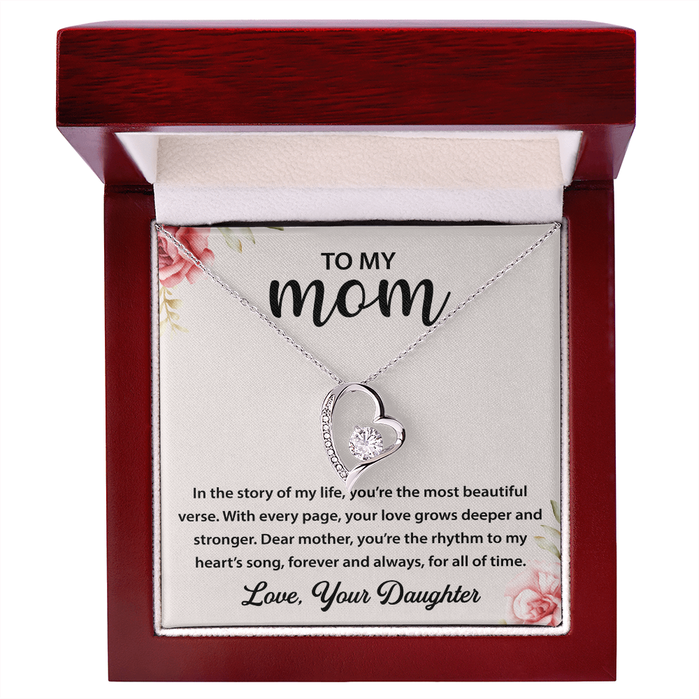 To My Mom - You're My Universe - Love Knot Necklace