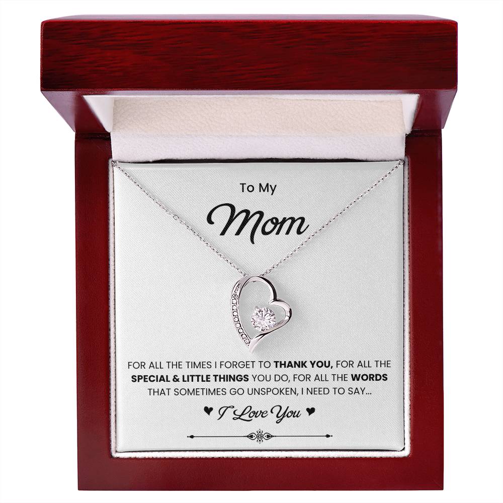 To My Mom Necklace from Daughter | Meaningful 2026 Forever Love Gift