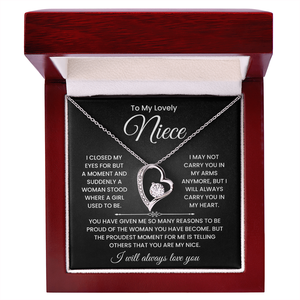 To My Lovely Niece Necklace – Inspirational Gift from Aunt