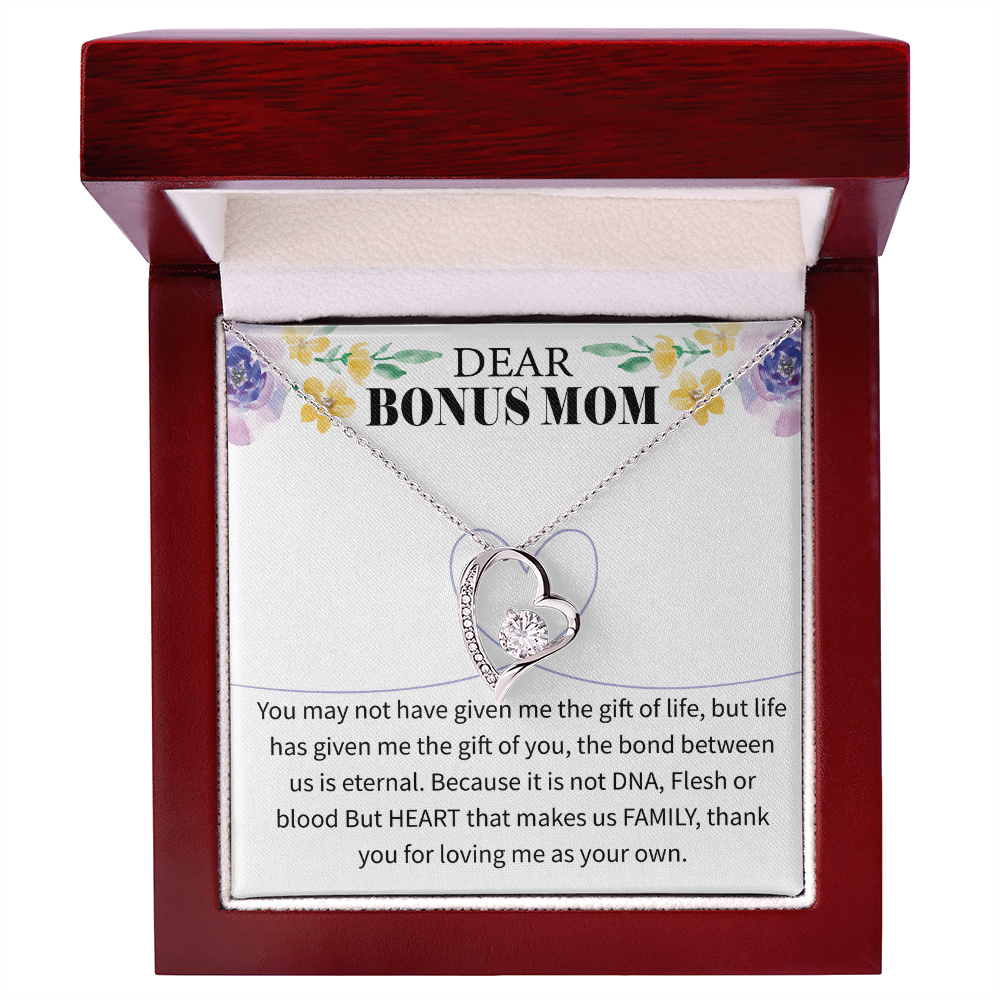 Dear Bonus Mom - Your Love Has Changed My Life - Forever Love Necklace