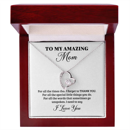 To My Mom Gift from Son | Best Selling Mother's Day 2026 Strength and Love Necklace