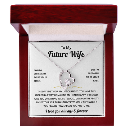 To My Future Wife Necklace, Romantic Jewelry Valentine's Day Gift for Her