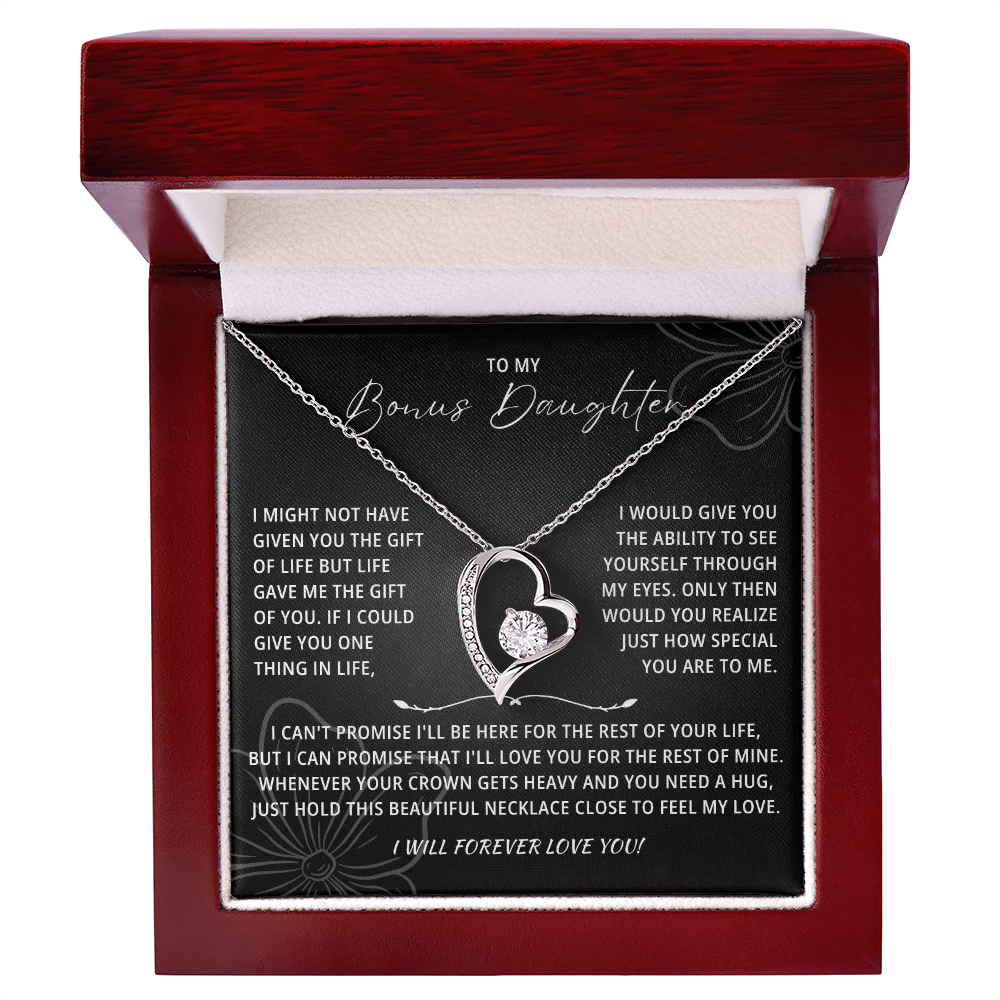 Bonus Daughter Necklace from Mom & Dad | Forever Love Gift