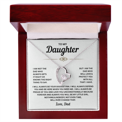 To My Beautiful Daughter Necklace – Forever Love Necklace | Sentimental Gift from Mom